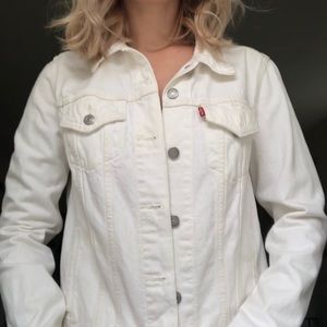 White Levi Denim Jacket